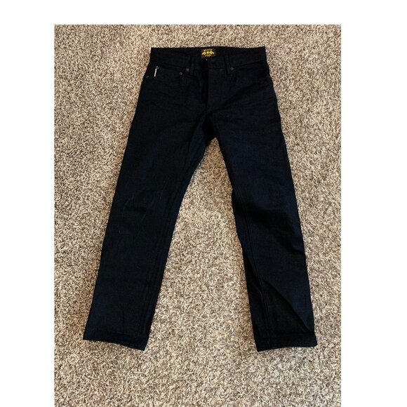 Brave Star Strongman Black on Black Selvage 30X30 NWOT - Picture 1 of 7
